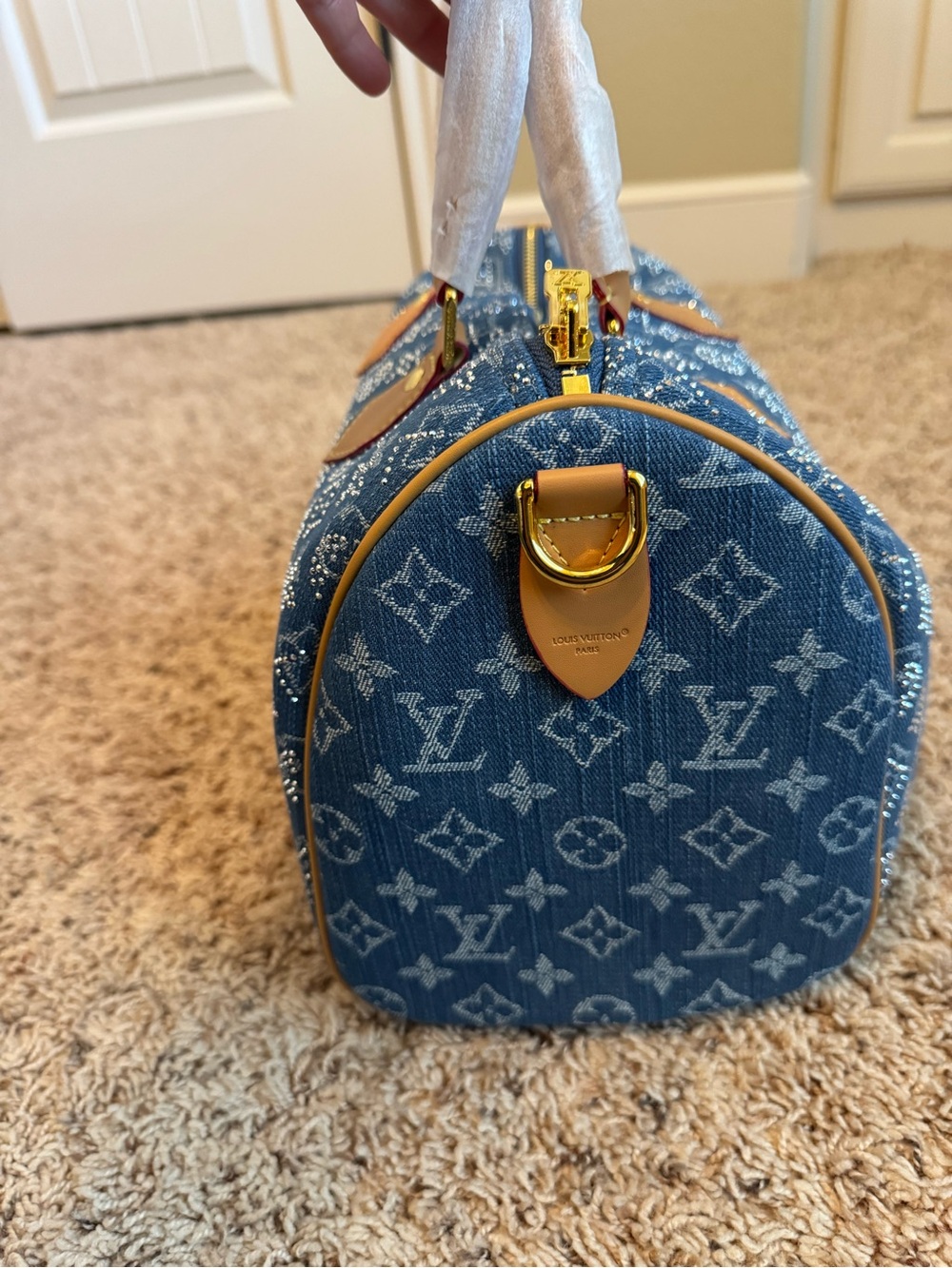 Blue Denim bag either Gold Hardware - Picture 5 of 11